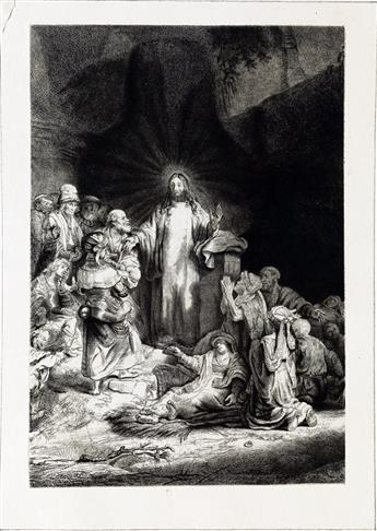 REMBRANDT VAN RIJN andCAPTAIN WILLIAM BAILLIE Bound volume with approximately 150 etchings, including numerous proof impressions of ...